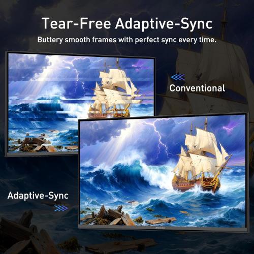 SANSUI 22 Inch 120Hz Monitor, FHD Computer Monitor 4000:1 Contrast Ratio with Adaptive Sync, HDR 100% sRGB, HDMI x 2, VESA Mount, Eye Care for Home/Office (ES-22X3AH, One HDMI Cable Included).