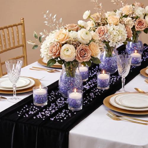 Fake Small Diamond, Acrylic Diamonds Crystal Beads Vase Filler for Table Scatter, Party Favor, Wedding Decoration, Photography Props, DIY Crafts(Purple Ab,3MM)