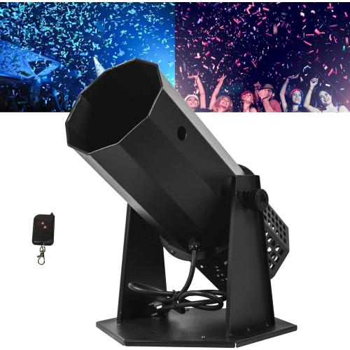 1500W Professional Confetti Machine Confetti Cannon Machine Electric Confe-tti Launcher Confe-tti Tubes W/Wireless Remote, for Special Event, Parties, Club, Wedding, Concerts