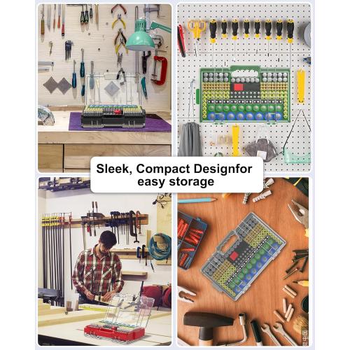 Battery Organizer Storage Holder Box Case with Tester, Ultra-Large 280  Batteries Double-Sided Variety Pack,Holds AA AAA 4A C D Cell 9V 3V Lithium18650 LR44 CR2 CR123 CR1632 - Black