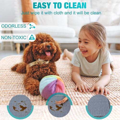 2 Pack Office Chair Mat for Carpets, 48 x 36 Clear Chair Mat for Carpeted Floors, Heavy Duty Under Desk Protector Carpeted Floors Mats, Rolling Computer Floor Mats with Studs for Home and Office