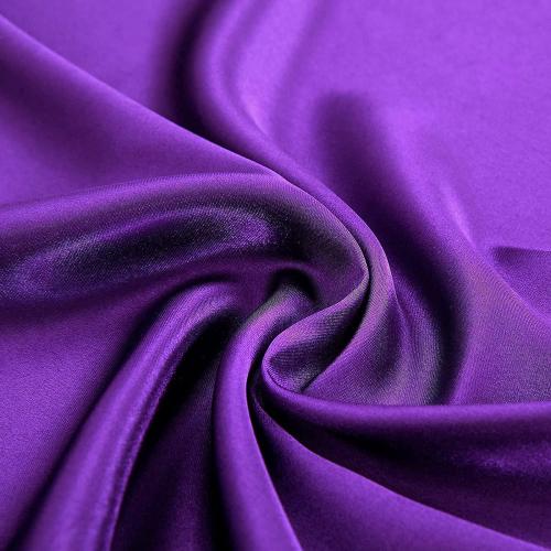 Homiest Purple Satin Fitted Sheet - Twin Size, Deep Pocket, Luxury & Ultra Soft Bedding
