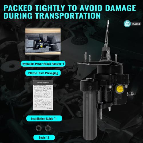 52-7370 Hydro-Boost Power Brake Booster Compatible with 2003-2006 Cadillac Escalade GMC Yukon/Yukon XL 1500/2500 Chevy Tahoe Avalanche/Suburban 1500/2500