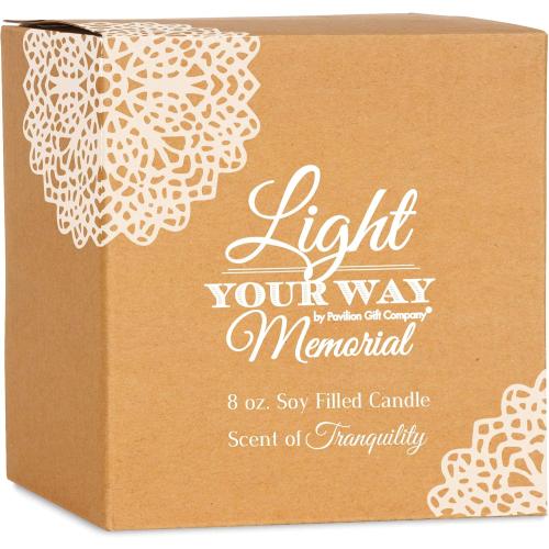 Pavilion Gift Company - Amazing Friend 8 oz Bereavement Candle, Memorial Gifts for Loss of Mother Father Friend Loved One, Remembrance, Condolences, Sympathy, 1 Count, Cream
