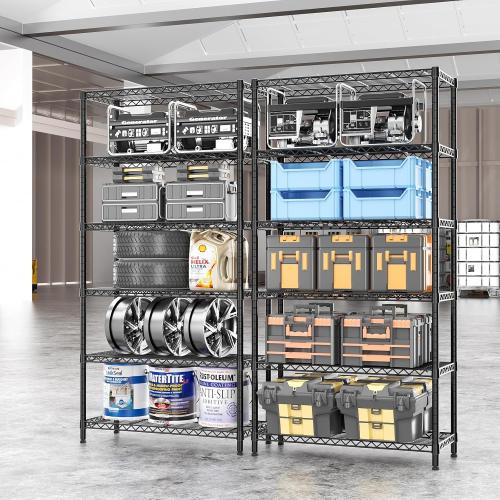SINGAYE Shelf Closet Wire Shelving：Adjustable Metal Unit for Laundry Room Organization Bathroom Kitchen Home Garage Storage Pantry Rack Shelves