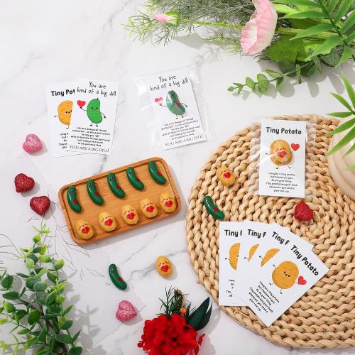 Huwena 20 Sets Employee Appreciation Gift Positive Tiny Potato Pickle Bulk