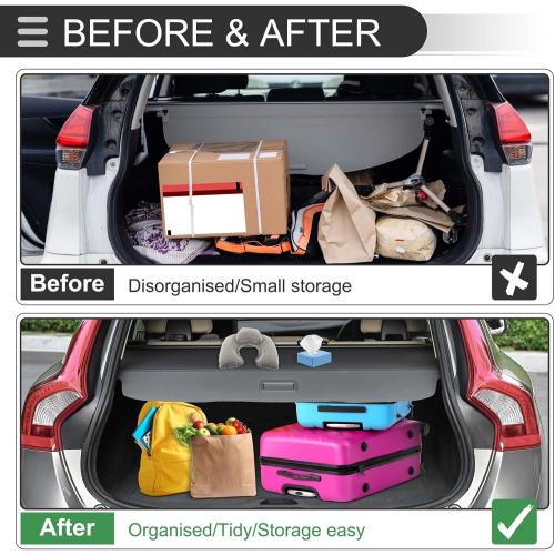 Trunk Cargo Security Cover for Ford Explorer ST Sport XLT - Enhanced Privacy, UV Protection, and Easy Installation - for Ford Explorer Accessories 2020 2021 2022 2023 2024 2025