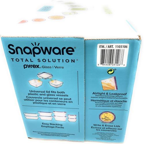 Snapware 18-piece Pyrex Glass Food Storage Set