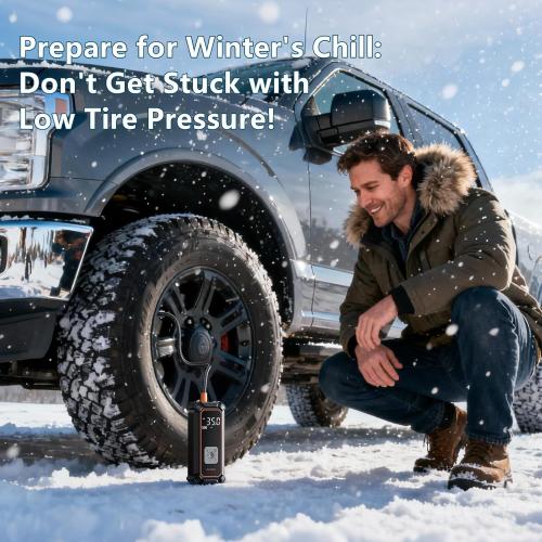 OlarHike Cordless Tire Inflator Portable Air Compressor, 150PSI Dual Power - 5400 mAh & 12V DC, Air Pump for Car Tires, Bike, Motorcycle, Bicycle, Electric Pump with LED Light & Digital Pressure Gauge