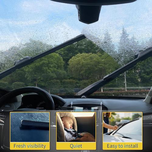 26   16 Front Windshield Wiper Blades Compatible with 2009-2018 Toyota Corolla/2013-2021 Toyota RAV4 OEM QUALITY Premium All-Season Automotive Replacement Wipers (Pack of 2)