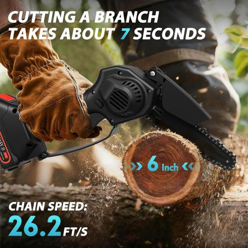 ALSO GO 2-in-1 Electric Pole Saws for Tree Trimming 4  6 Inch Mini Chainsaw Cordless with Extension Pole 12.6 FT Max Reach, 2×2.0Ah Battery Powered Pole Saw Tree Trimmer for Limb Branch Cutter