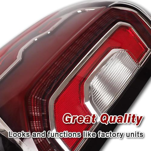 LED Tail Lights Compatible with 2016 2017 2018 GMC Sierra 1500/GMC Sierra 1500 Denali Left Driver Side Rear Lamp Brake Taillight 84233587 84365930 GM2800295(Red left driver's side)