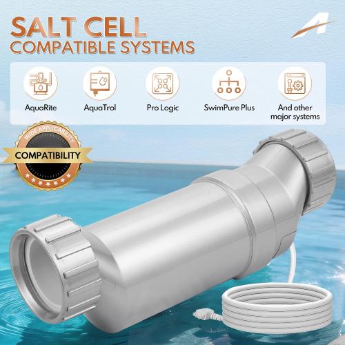 T-15 Replacement Salt Cell Compatible with W3T-CELL-15, Silver Edition Pool Part