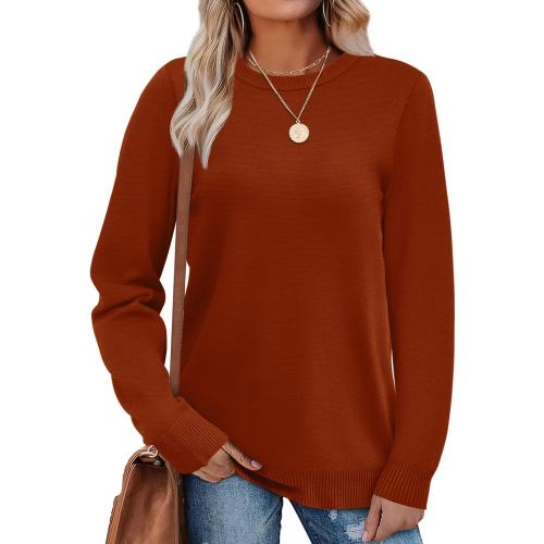 WIHOLL Sweaters for Women Lightweight Pullover Tops Long Sleeve Shirts Crewneck Fashion Clothing Fall Outfits 2026 size XL