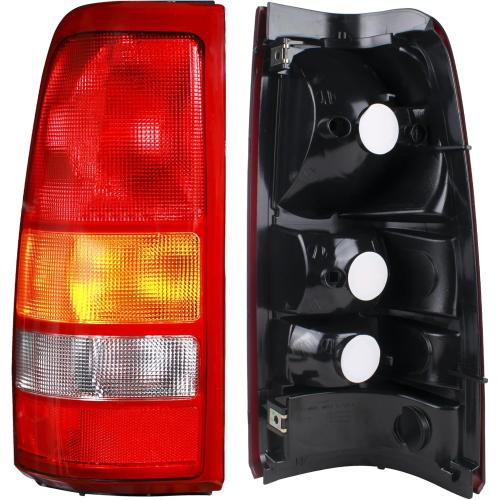 Boine Tail Light Compatible With 1999-2002 Chevy Silverado 1500 2500 3500 1999-2006 GMC Sierra 1500 2500 3500 Driver and Passenger Side Rear Light Brake Lamps