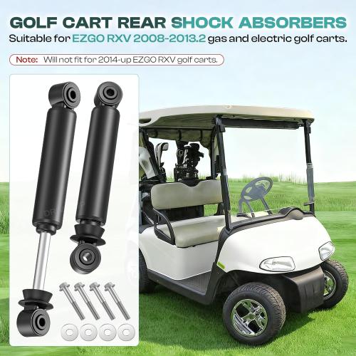 Drive-up Rear Shock Absorbers for EZGO RXV Golf Cart Gas Electric Models 2008-2013.2,Replaces 603637 611724