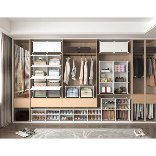 HOMIDEC Shoe Rack, 8 Tier Shoe Storage Cabinet 32 Pair Plastic Shoe Shelves Organizer for Closet Hallway Bedroom Entryway