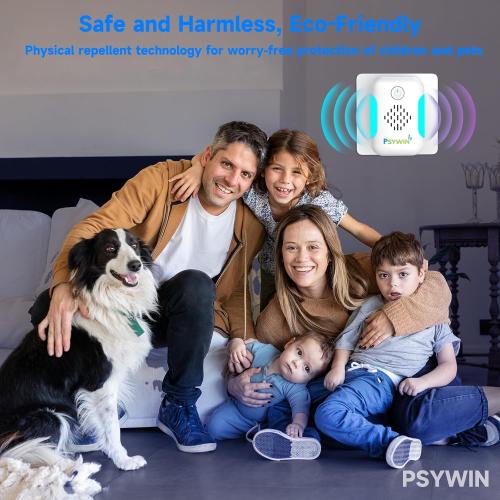 Ultrasonic Pest & Mouse Repeller, 2025 Upgraded Indoor Ultrasonic Repellent for Roach, Rodent, Mouse, Bugs, Mosquito, Mice, Spider, Ant,Electronic Plug in Pest Control, Two Mode Switching,6 Packs