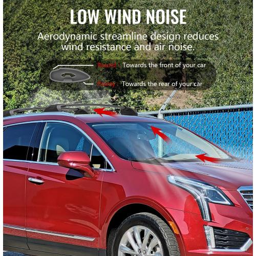 Soruci 300lbs Lockable Roof Rack Cross Bars for Cadillac XT5 2017 2018 2019 2020 2021 2022 2023 2024 2025 2026, Aluminum Heavy Duty Roof Rails Crossbar for Rooftop Cargo Bars Luggage Kayak Bike Racks
