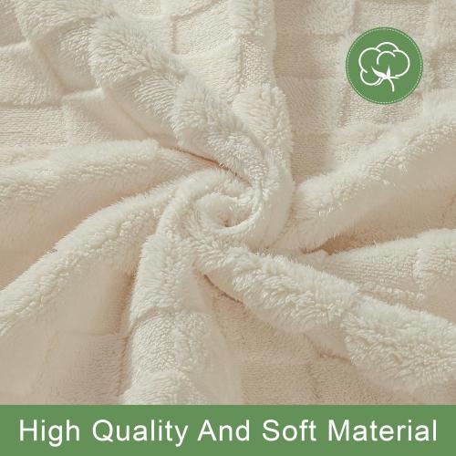 Foxdecor Couch Covers for 3 Cushion Couch Sofa Pet Friendly, Funny Fuzzy Pet Couch Covers, Anti Slip Sofa Covers Dog Cover for Couch Protector. (Cream White, 30x70 inch)