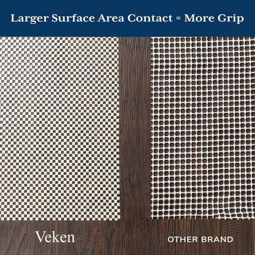 Veken 10x14 Ft Rug Pad Gripper for Hardwood Floors, Non Slip Rug Pads for Area Rugs, Thick Rug Grippers for Tile Floors, Under Carpet Anti Skid Mat, Keep Your Rugs Safe and in Place