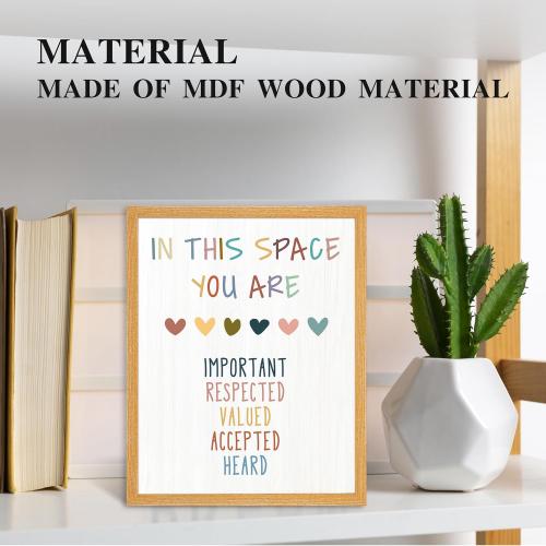 patcate Inspirational Motivational Classroom Wall Hanging Art Decor, Colorful Mental Health Therapy Office Decor, Counseling Office Must Haves (A03)