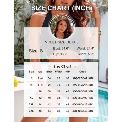 XL Blooming Jelly Womens Tummy Control Bathing Suits Modest High Waisted Bikini Sets Cute Halter 2 Piece Swim Suit 2025