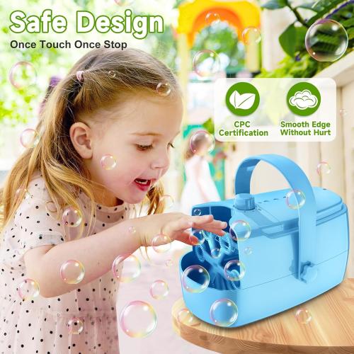 Bubble Machine Automatic Bubble Blower: Durable Bubble Maker 18000  Big Bubbles Per Minute for Indoor Outdoor Wedding Birthday Party - Portable Bubble Machine for Kids Toddlers