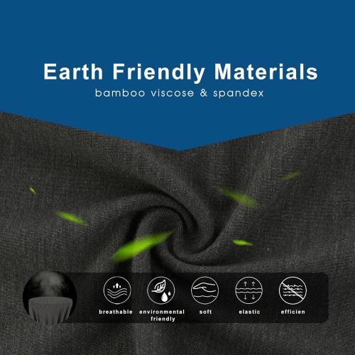 Size m BAMBOO COOL Men's Underwear Breathable Boxer Briefs with Fly Moisture-Wicking Lightweight Underwear 7-Pack