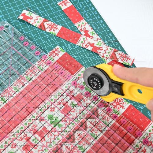 12.5 * 12.5 Quilting Ruler,Square Sewing Ruler, Durable 4mm Thick Slotted Rulers,Clear Mark Acrylic Ruler for Quilting, Sewing, Crafts Template for Precise Cutting