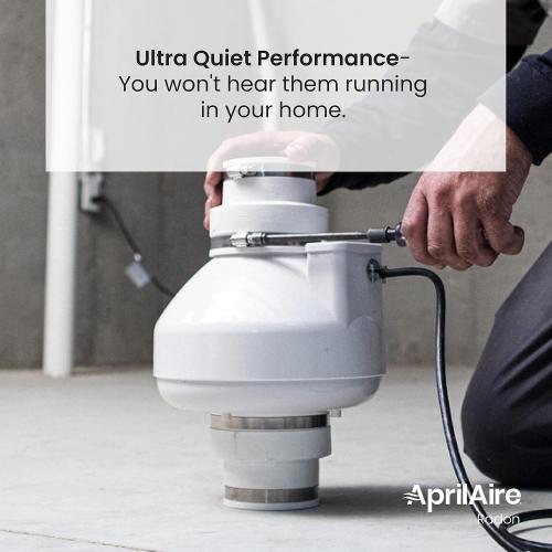 Aprilaire ARN25K Radon Mitigation Kit, 1500 and 2500 Sq. Ft., Basement, Crawlspace, Slab Application, Quiet Performance, Indoor/Outdoor, Commercial/Residential, Manometer, System Alarm