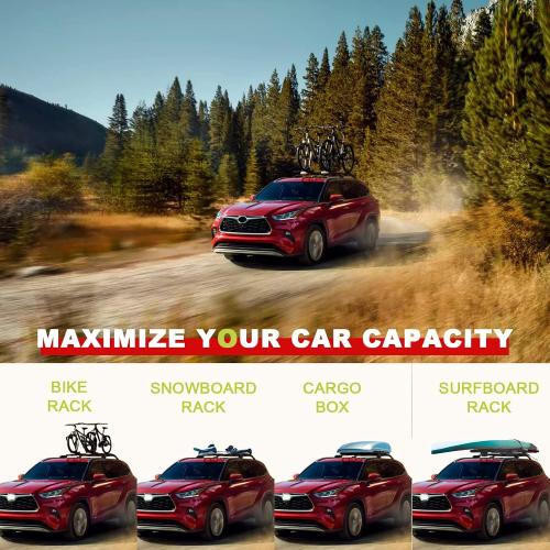 Lockable 260lbs Cross Bars Roof Racks Fit for Toyota Highlander 2020-2024