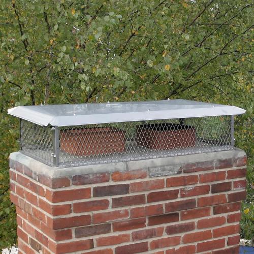 HY-GUARD Multi-Flue Chimney Cap, 17 x 41 x 14H, Stainless Steel