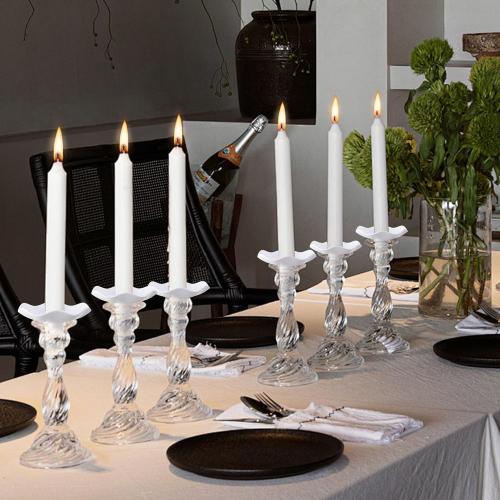 EBaokuup Reusable Candle Drip Protectors,Detachable Plastic Candle Holders with Wax Catcher,Candle Bobeches for Church Vigil Christmas Eve Wedding Party Tapers Candlesticks