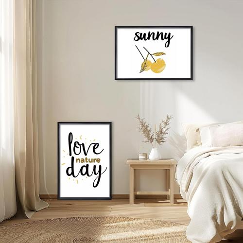 HEART ART 24 x 36 Poster Frame 4 Pack,24x36 Frame without Mat for Horizontal or Vertical Wall Mounting,Black