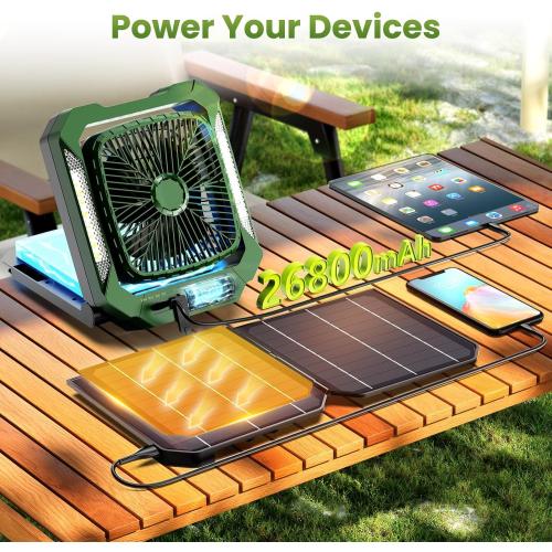 26800mAh Portable Fan Rechargeable GREEN