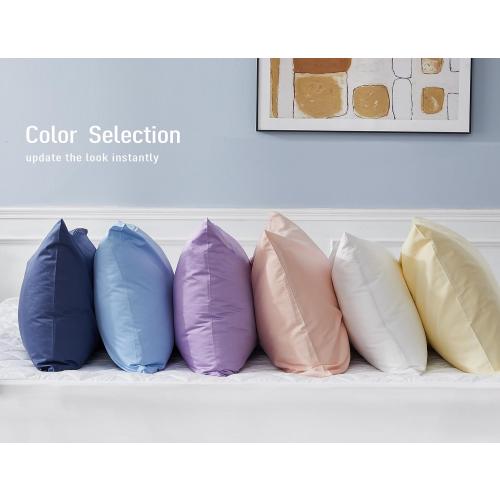 Sunflower King Pillowcases Set of 2, 100% Cotton Pillow Cases, Lagoon