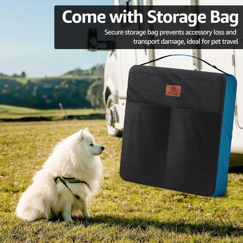 PJYuCien Dog Playpen Plus Storage Bag, 31.3 H 8 Panels Puppy Pen with Square Bottom, Heavy Duty Dog Fence for Puppies/Small Dogs
