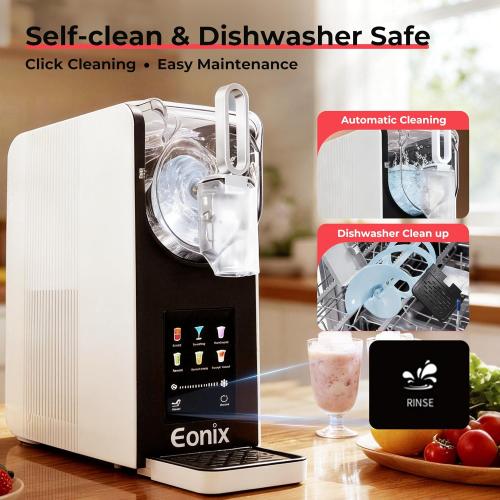 Slushie Machine No Ice Needed,64OZ Slushy Machine for Home with Auto-Clean Function,Commercial Frozen Drink Maker,6 Pre-Set Programs,LED Display,Frozen Margaritas,Frappés,Milkshake