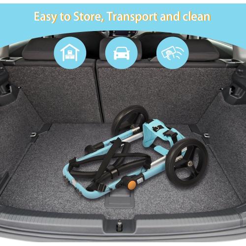 TailWaggers Dog Wheelchair for Back Legs | Adjustable Mobility Aid | All-Terrain Wheels