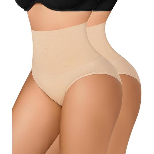 Size XL.....Nebility 2 Piece Tummy Control Shapewear Butt Lifting Underwear Seamless Panties for Women Under Dress Faja Body Shaper