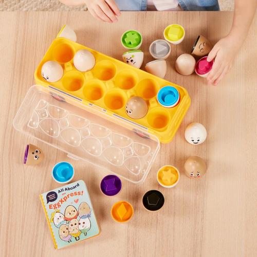 Battat Education – Matching Egg Toys for Toddlers – Color & Letter Recognition Sorting Game – Early Learning Educational Toys for 18  Months – Fun & Engaging Playtime