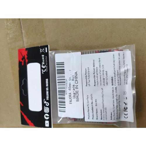 INJORA 45mm Shocks Aluminum Threaded Absorber Oil Damper for FMS FCX24 1/24 RC Crawler Upgrade（Red）