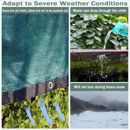90% Green 6 ft X 10 ft Heavy Duty Shade Mesh Tarp Shade Cloth Taped Edge with Grommets for Outdoor Plant Cover Patio Tomatoes Barn Kennel Greenhouse