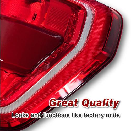 Halogen Tail Lights W/Blind Spot Compatible With 2021 2022 2023 Ford F150 XL/XLT/STX/TREMOR Tail Light OEM:ML3Z-13404-C ML3Z-13404-B (21-23 Halogen Type W/Blind Spot, Right Passenger Side)