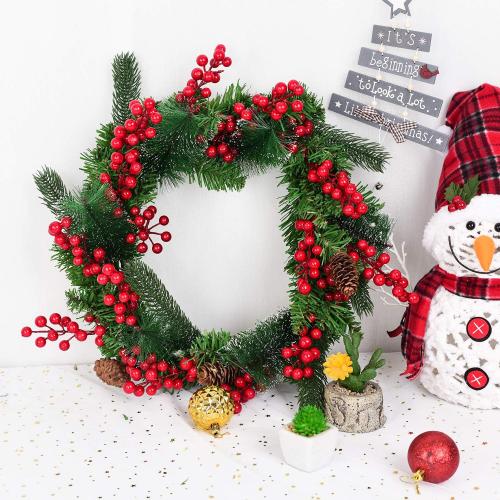 Lvydec Artificial Red Berry Picks - Christmas Holly Berry Branches Red Berry Stems for Holiday Home Decor and Crafts