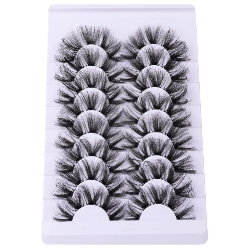 Cluster Mink Lashes Fluffy Eyelashes Long Thick Dramatic Individual Lashes Extension Wispy 6D Volume Eyelash 19-22MM zanlufly Eyelashes Pack
