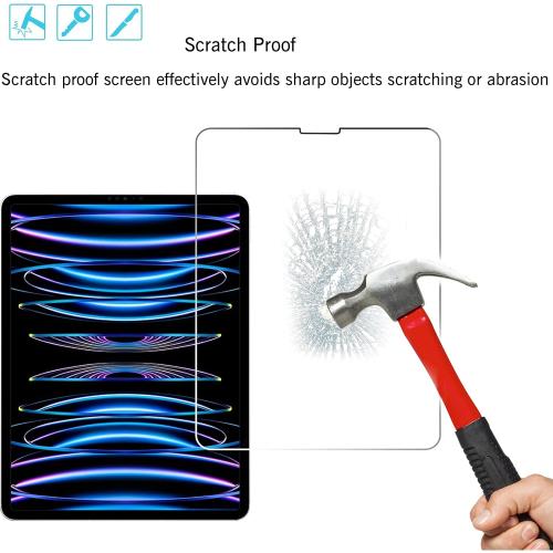 Ailun Screen Protector for iPad Air 4/5 Generation[10.9 Inch,2022 5th &2020 4th] iPad Pro 11 Inch Display[2022&2021&2020&2018 Release] Tempered Glass [Face ID & Apple Pencil & Case Compatible][2 Pack]