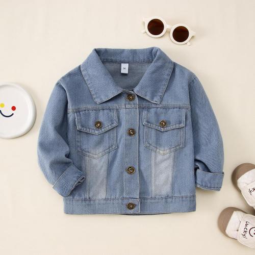 Size XS CM C&M WODRO Toddler Boys Girls Denim Jacket Big Brother Sister Embroidery Kids Jeans Jacket Top Button Down Coat Outerwear