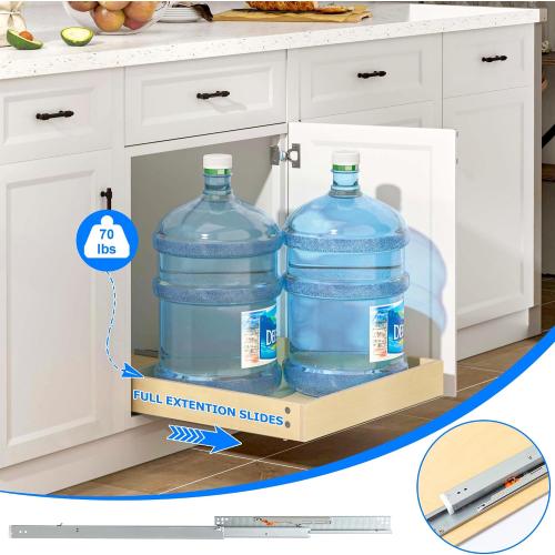 Size 32 W x 22  Color Brown  Soft Close Pull Out Cabinet Organizer, 32 W x 22 D Pull Out Drawer for Cabinet, Bottom Mount Pull Out Drawers for Kitchen Cabinets, Durable Pullout Drawers for Home & Kitchen Organization